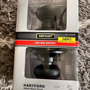 Defiant Hartford Matte Black Door Knob